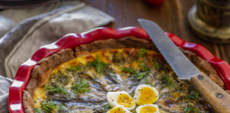 Toortatrajahu-kartuli muretainapõhjal kodujuustu-kilupirukas